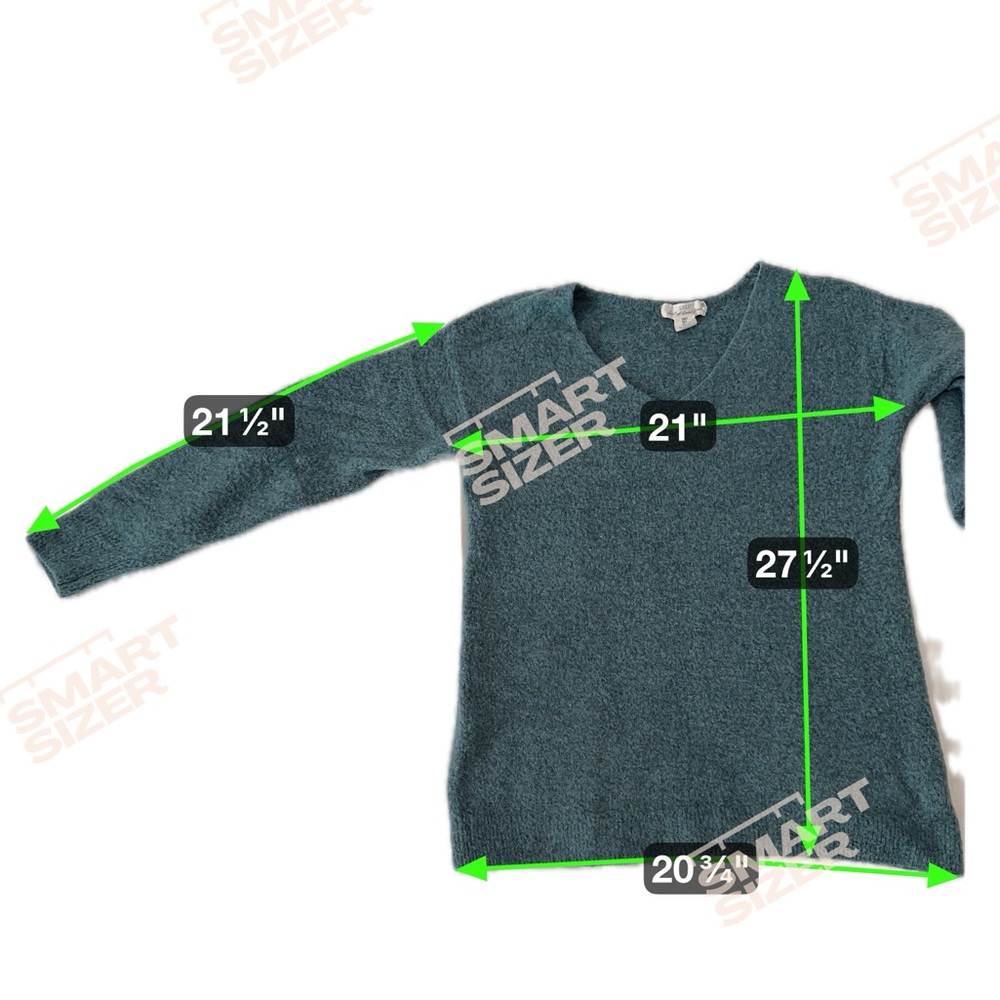 Label of Goods Sweater Mohair Wool Blend V-Neck Pullover Oversized Size S - Picture 2 of 16